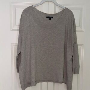 American Eagle Outfitters Neutral Light Beige Knit Sweater, Size L